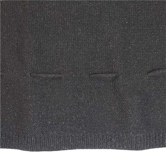 Lissy size L black shimmer crew neck long sleeve sweater with tie waist accent - Picture 9 of 14